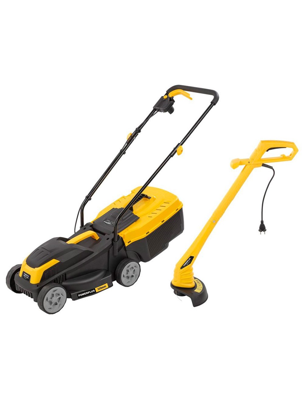 Cortacésped 1300 w 320 mm + cortabordes 250 w