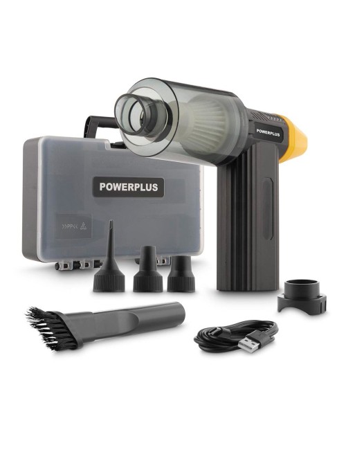 Mini soplador / aspirador 8 v con accesorios