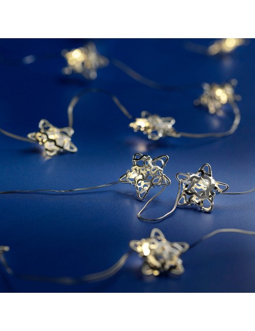 Guirnalda led interior con estrellas colores surtidos 1,9 m