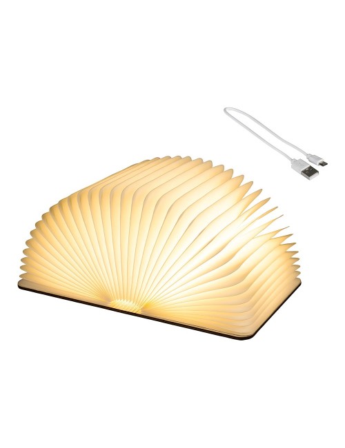 Libro decorativo con luz led fija