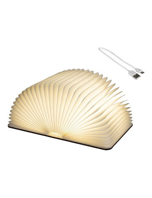 Libro decorativo con luz led fija