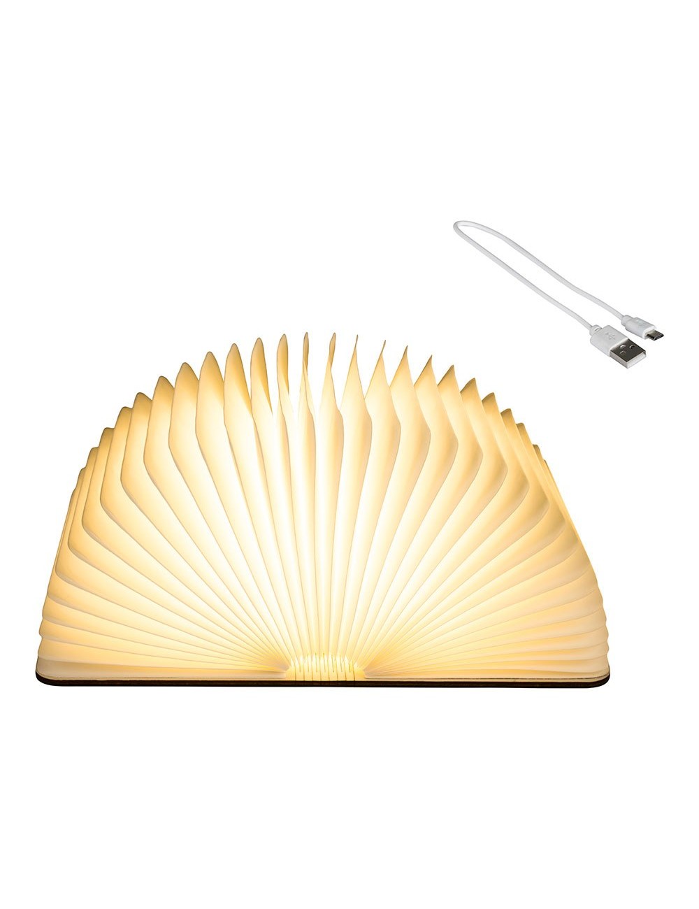 Libro decorativo con luz led fija