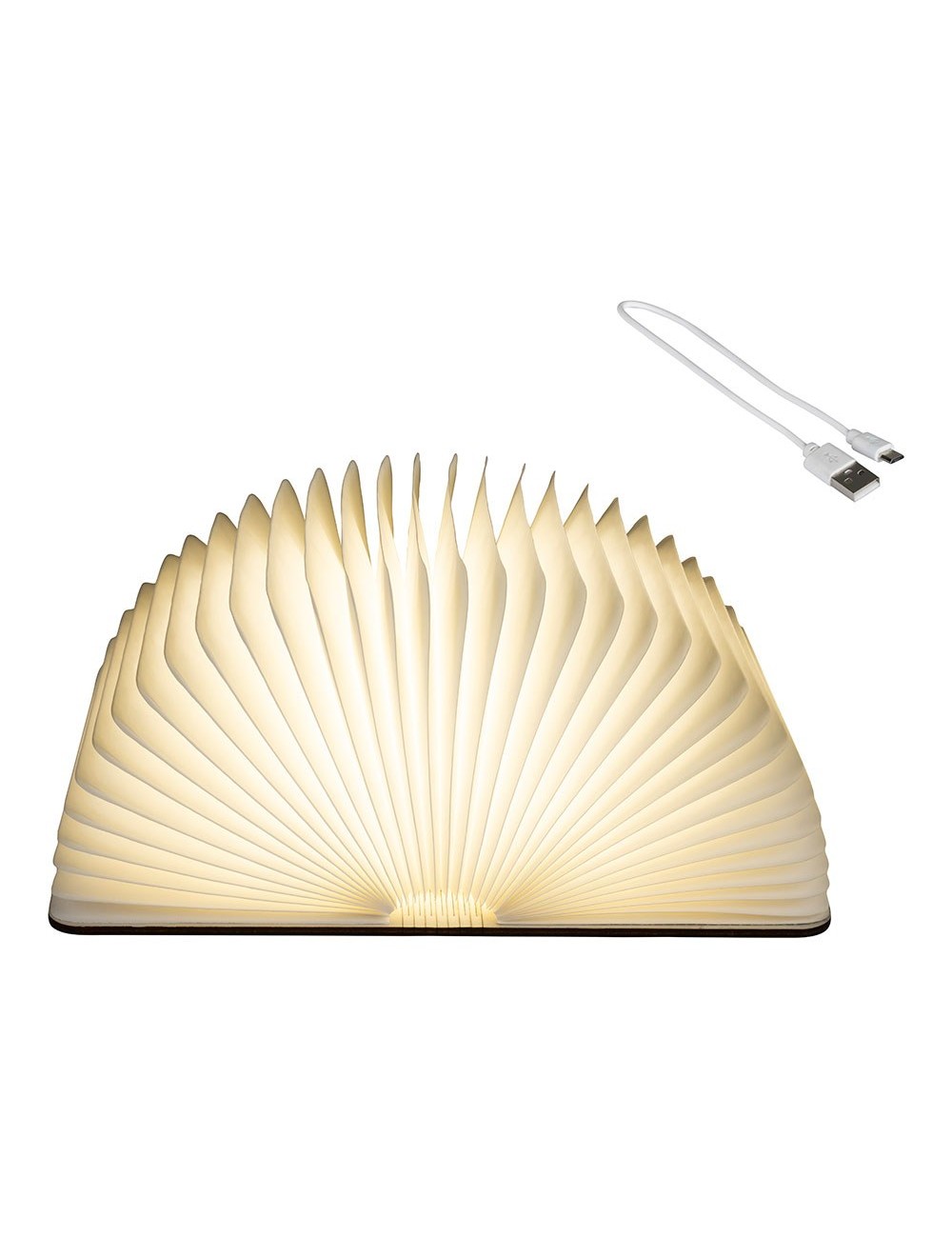 Libro decorativo con luz led fija