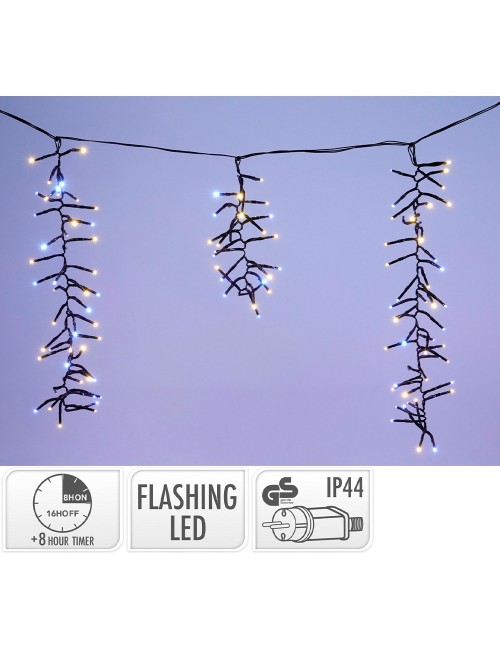 Cortina carámbanos led