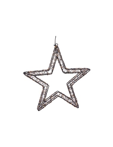 Estrella 800 leds negro 36 cm
