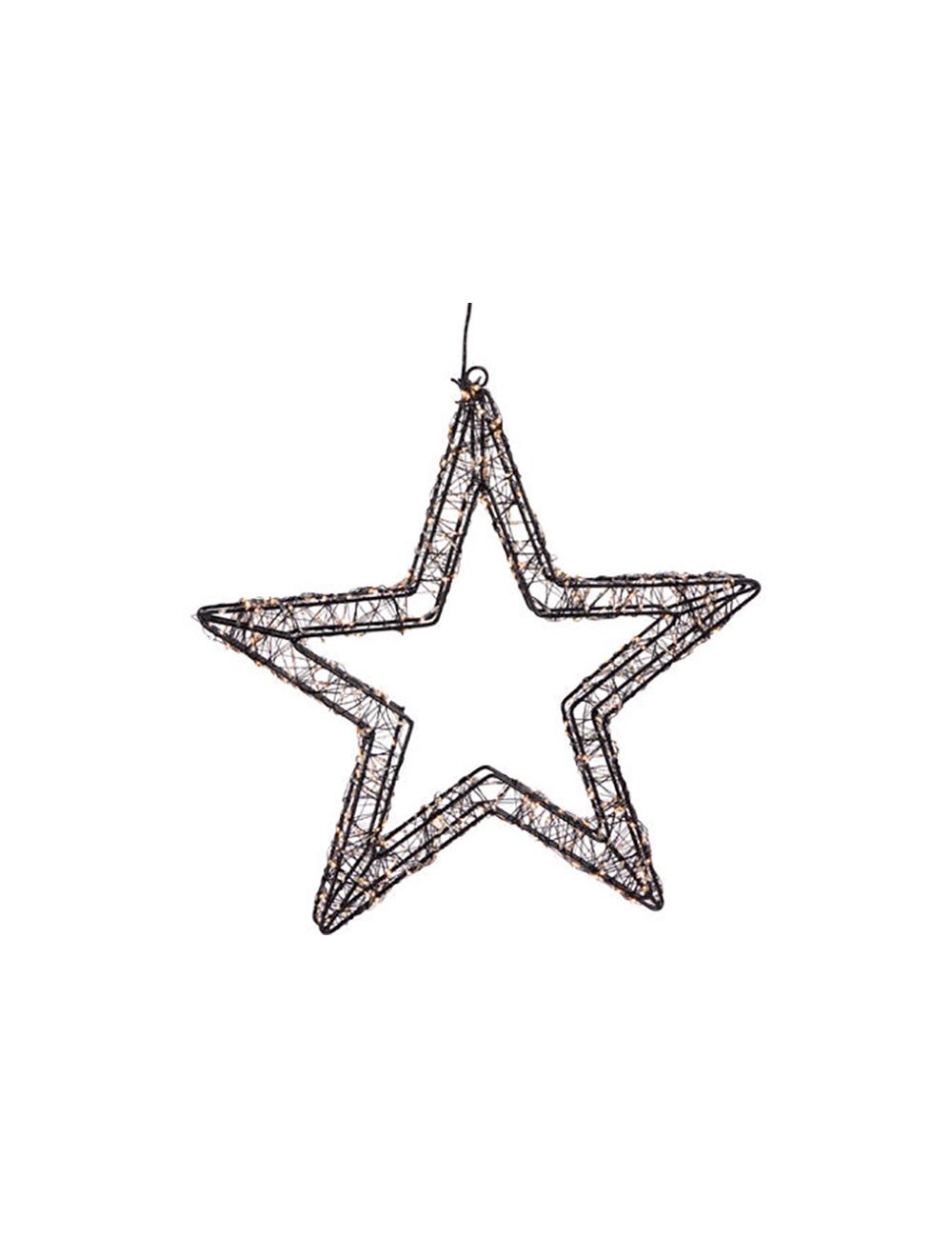 Estrella 800 leds negro 36 cm