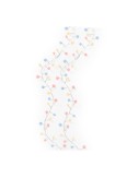 Guirnalda led exterior, blanca cálida y multicolor, parpadeante, cable plateado, 600 cm