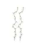 Guirnalda multifunción, uso exterior, basic, cálida clásica, cable negro, 120 leds, 9 m