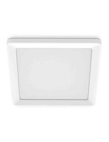 Plafón cuadrado blanco valen, 17 w, 2050 im, 2200-6500 k, 395 x 37 x 395 mm
