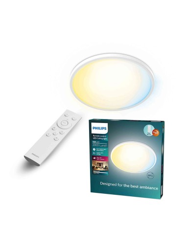 Plafón redondo blanco valen, 16 w, 2000 lm, 2200 - 6500 k, ø291 x 24 mm