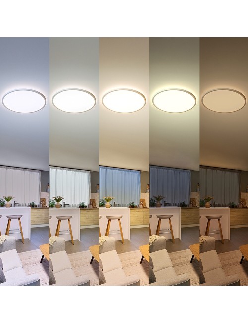 Plafón redondo blanco valen, 32 w, 4100 im, 2200-6500 k, ø541 x 28 mm