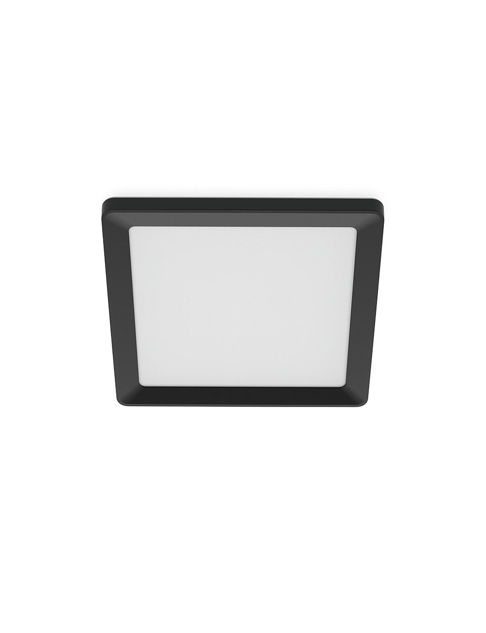 Plafón cuadrado negro valen, 13 w, 1550 im, 2200-6500 k, 295 x 37 x 295 mm