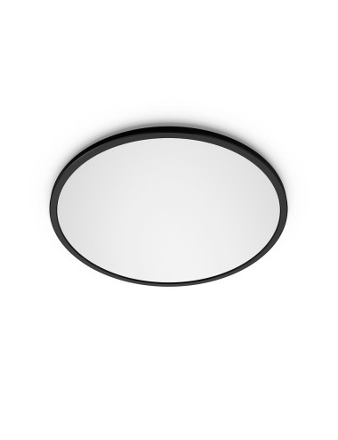 Plafón redondo negro valen, 22 w, 2900 im, 2200-6500 k, ø421 x 24 mm