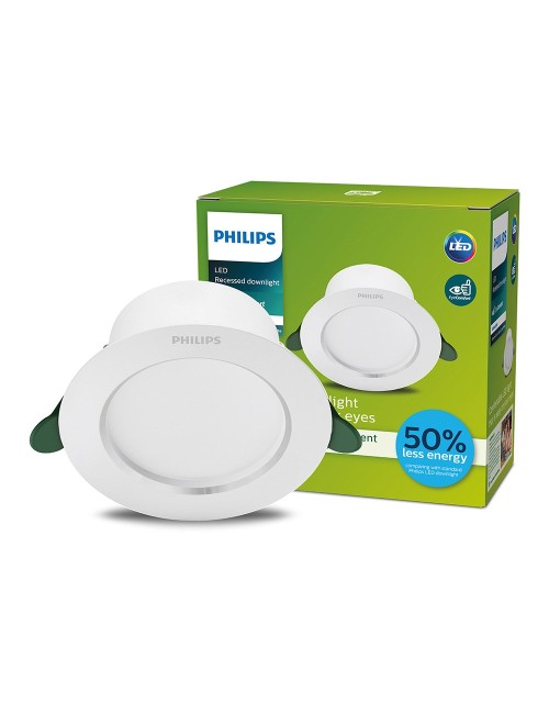 Downlight led empotrable redondo, diamond cut, blanco, 2 w, 310 lm, 3000 k, ø90 x 49,5 mm