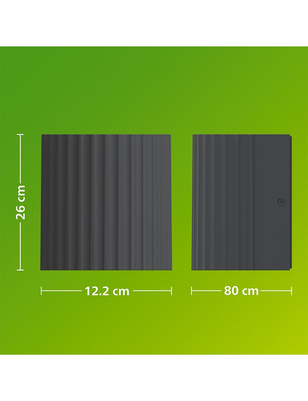 Aplique de exterior led zyre antracita 4,3 w, 800 lm