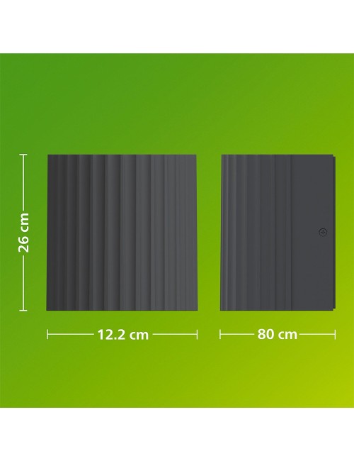 Aplique de exterior led zyre antracita 4,3 w, 800 lm