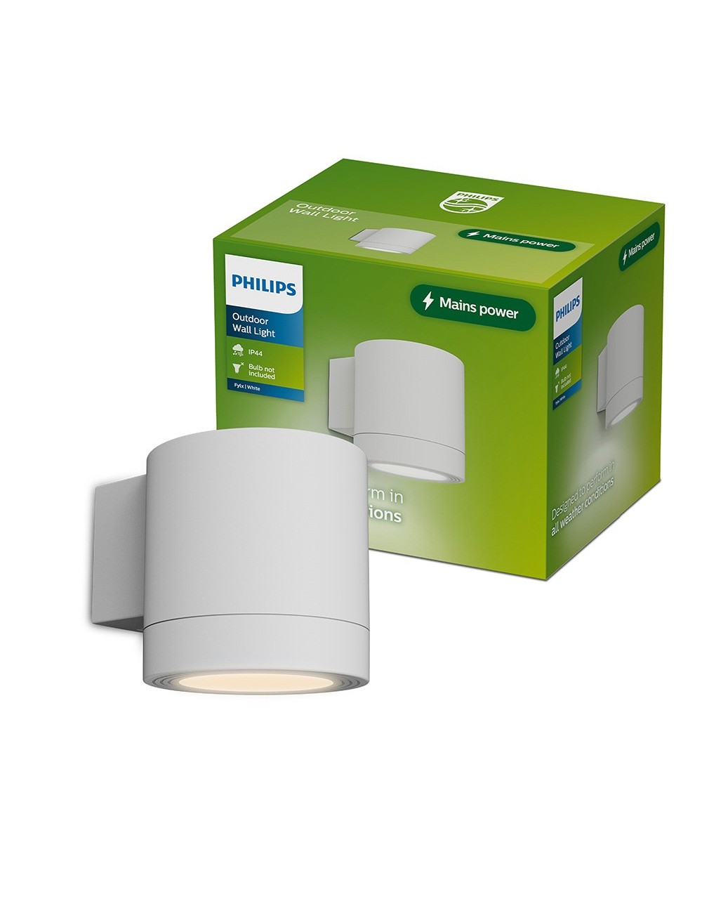 Aplique de exterior led fylx 5 w, blanco