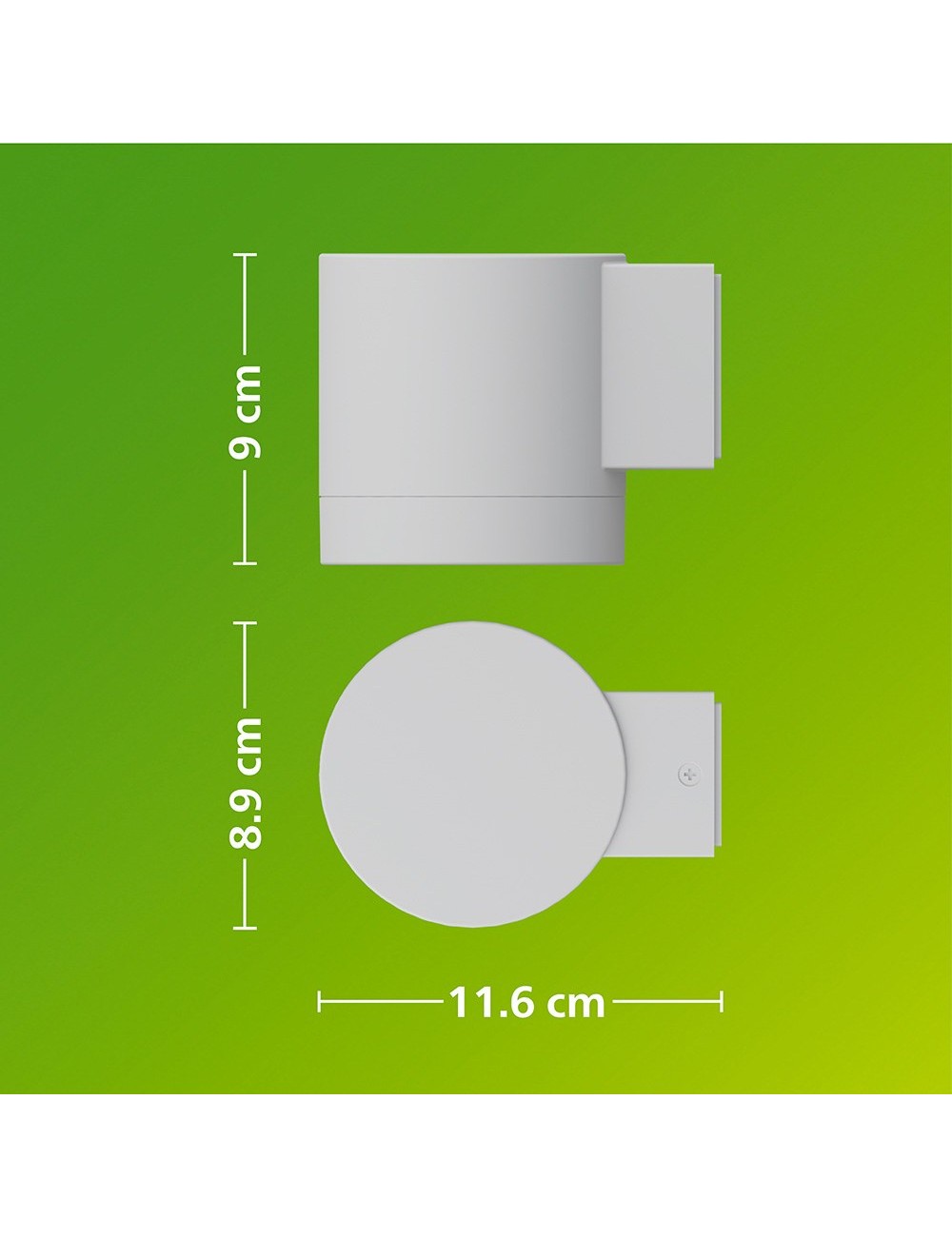 Aplique de exterior led fylx 5 w, blanco
