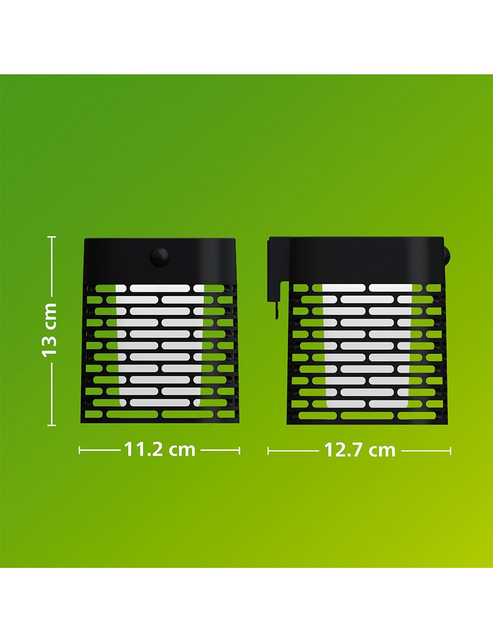 Aplique solar led hara negro 3,8 w, 400/10 lm, 2700 k