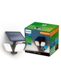 Luz de seguridad solar zyren negra 24,5 w, 4000/50 im, 5000 k