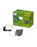 Luz de seguridad solar fyns negra 8,2 w, 1000/50 im, 3000 k