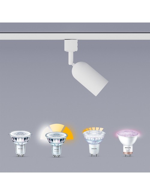 Sistema de riel easylink 3 proyectores shea, 5 w, blanco