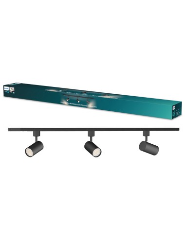 Sistema de riel easylink 3 proyectores, zilo, 5 w, negro