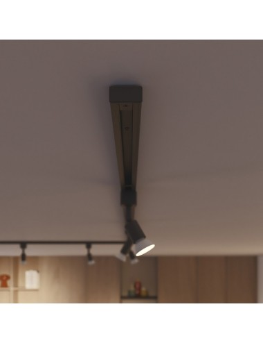 Tapa final easylink, negra, 2 uds