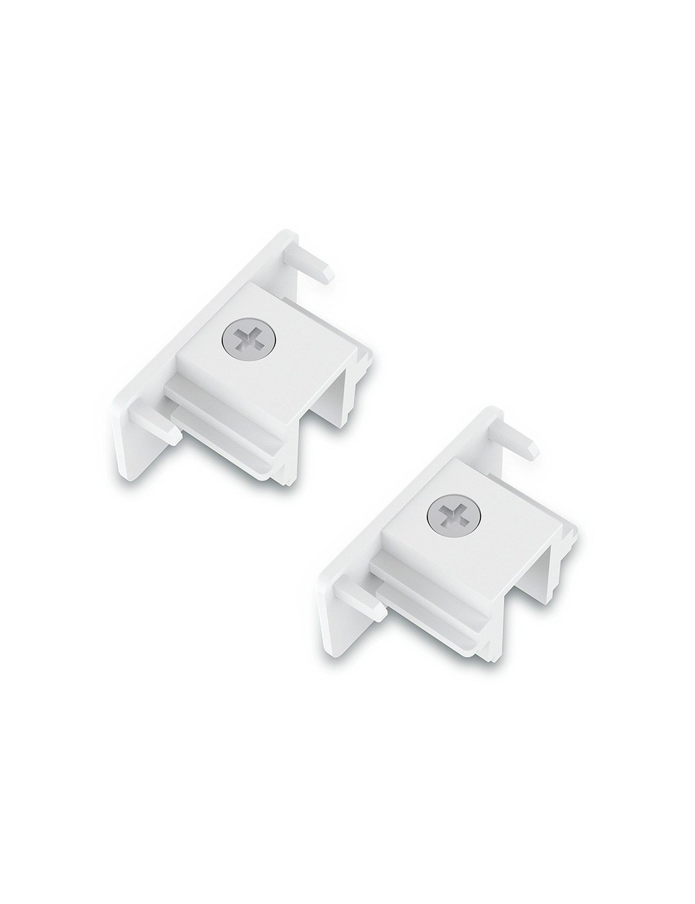 Tapa final easylink, blanca, 2 uds