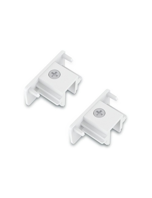 Tapa final easylink, blanca, 2 uds