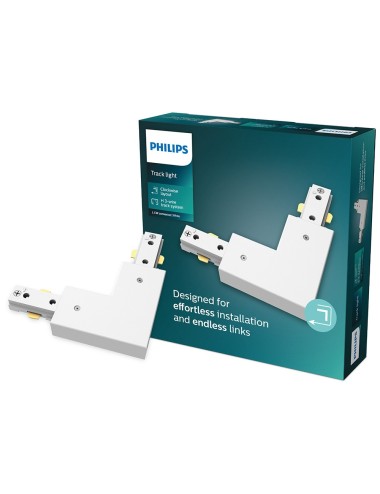 Conector en l sentido horario easylink, blanco