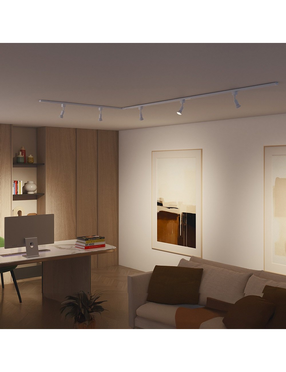 Conector en l sentido horario easylink, blanco