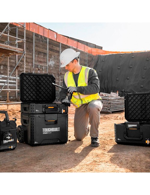 Caja de herramientas con ruedas stacktech, 3 piezas, 56 x 50 x 83 cm