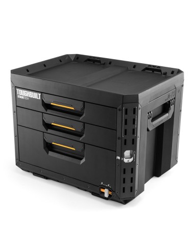 Caja de herramientas xl con tres cajones stachtech con cerradura, 53 x 40,5 x 39,5 cm
