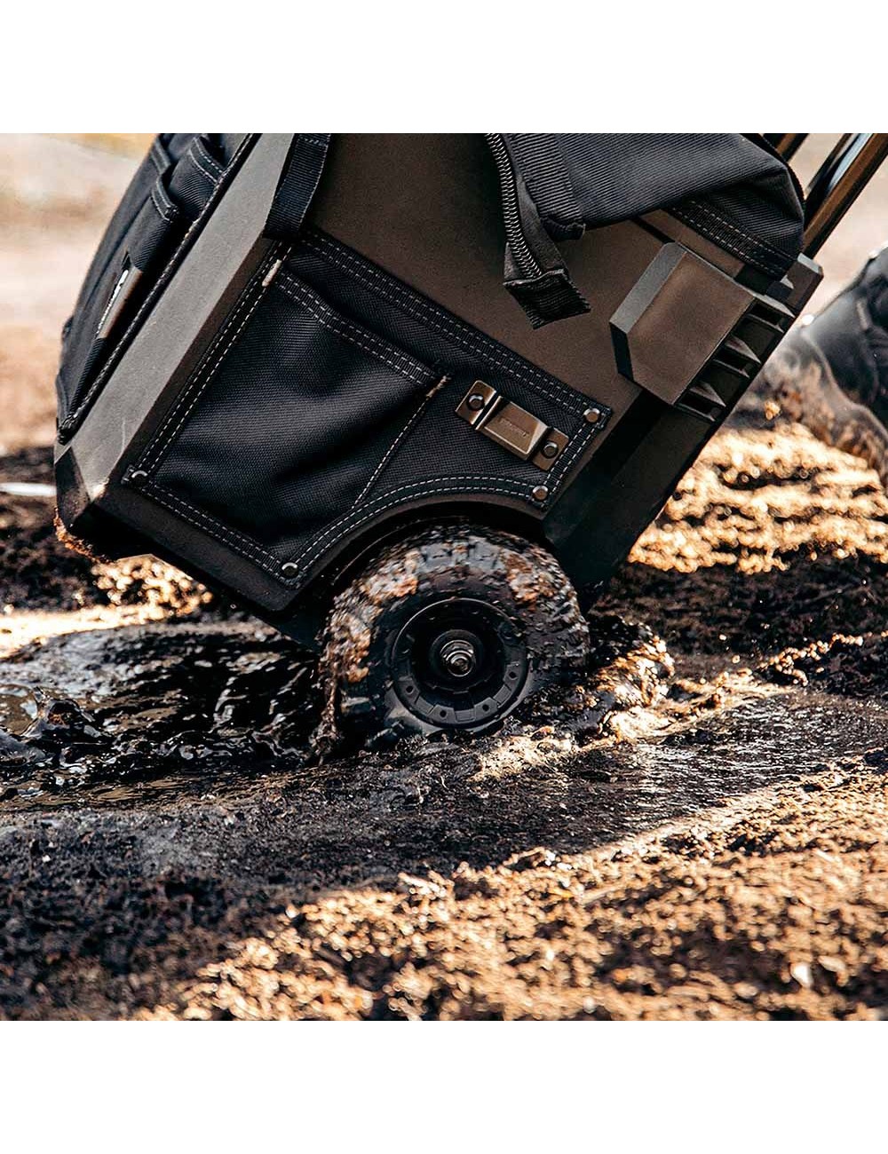 Bolsa de herramientas massive mouth l con ruedas, con sistema cliptech, 36,8 x 35,5 x 49,5 cm