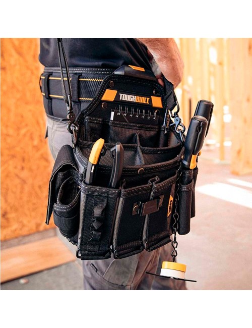 Bolsa maestro electricista con correa de hombro cliptech, 30 x 14 x 34 cm