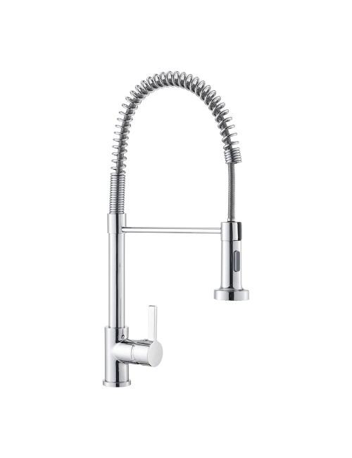 Grifo monomando de cocina, caño alto, serie pantón