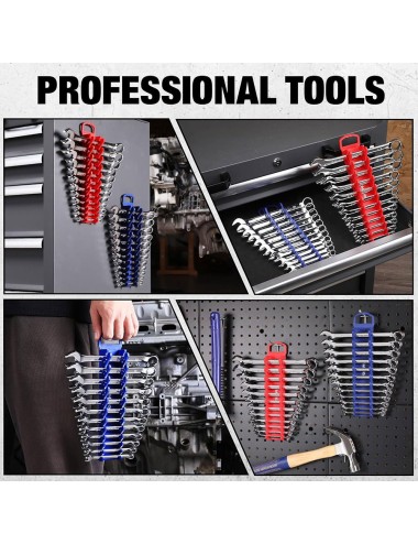 Soporte magnético para llaves, forma de tira, 12 posiciones, 280 x 56 x 45 mm