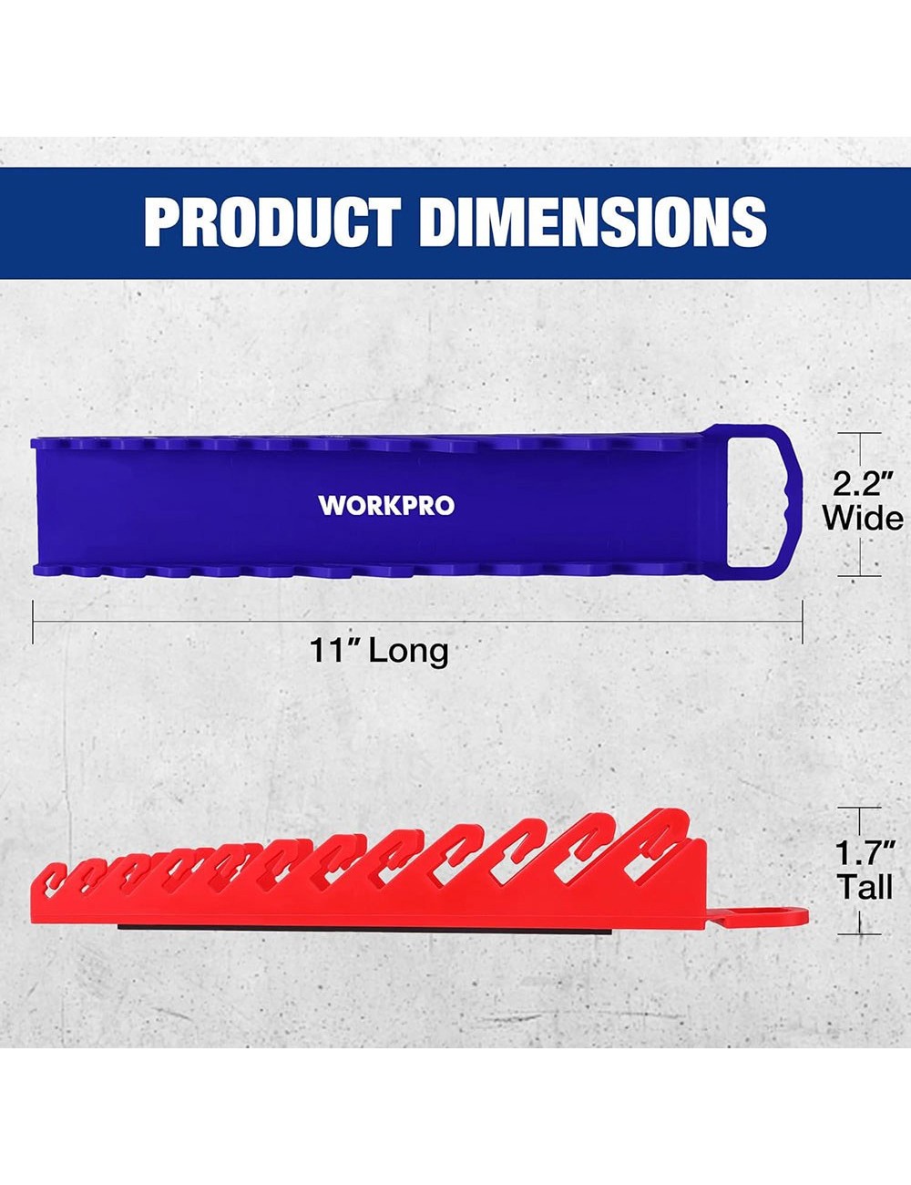 Soporte magnético para llaves, forma de tira, 12 posiciones, 280 x 56 x 45 mm
