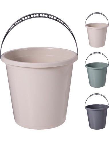 Cubo con asa colores surtidos 10 l