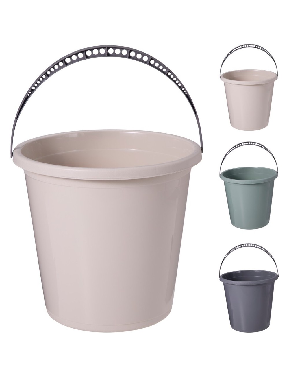 Cubo con asa colores surtidos 10 l