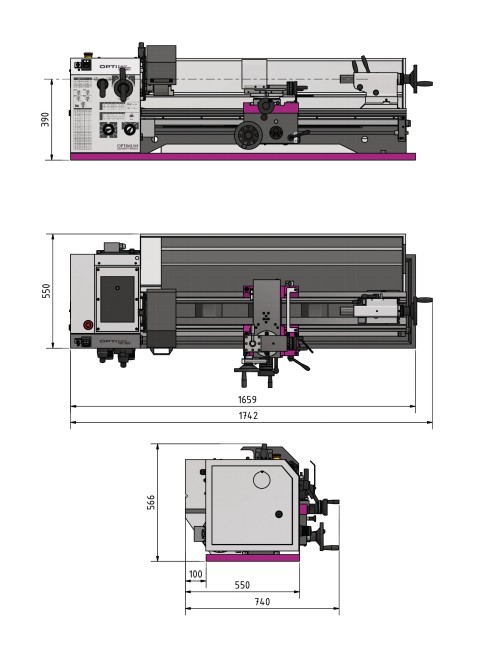 Torno de Sobremesa  TM 3110 - 400V