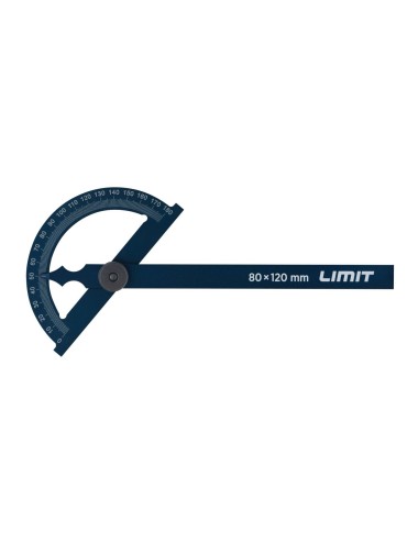 TRANSPORTADOR DE ÁNGULOS ALUMINIO - 80x120mm