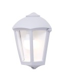Farol de pared fabio, transparente, e27, blanco, 215 x 120 x 290 mm