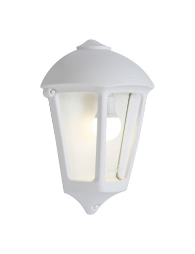 Farol de pared giulio, transparente, e27, blanco, 265 x 135 x 375 mm