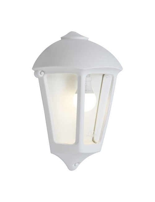 Farol de pared giulio, transparente, e27, blanco, 265 x 135 x 375 mm