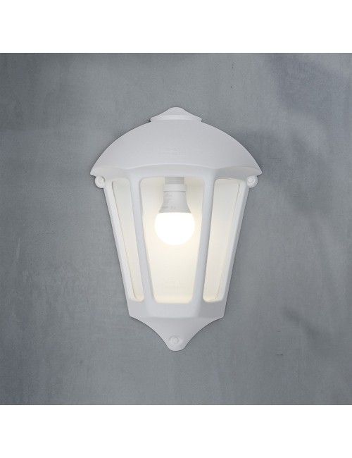 Farol de pared giulio, transparente, e27, blanco, 265 x 135 x 375 mm