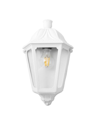 Farol de pared iesse, transparente, e27, blanco, 220 x 105 x 350 mm