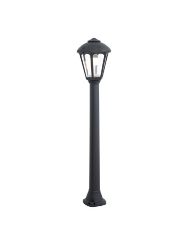 Farol baliza con poste giaffa/giampy, e27, negro, ø210 x 995 mm