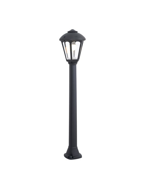 Farol baliza con poste giaffa/giampy, e27, negro, ø210 x 995 mm